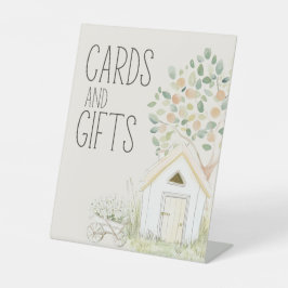 Boerderijdieren Meadow Friend Baby shower Kaarten  Reclamebord Met Voetstuk