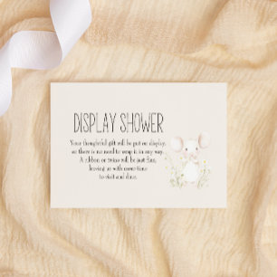 Boerderijdieren Meadow Friends Baby Display Douche Notitiekaartje