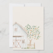 Boerderijdieren Meadow FriendsBabydouche Kaart (Achterkant)