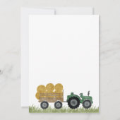 Boerderijdieren Meisje Gingham Barnyard Verjaardag Kaart (Achterkant)