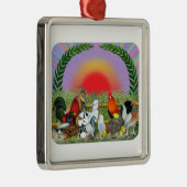 Boerderijdieren Metalen Ornament (Rechts)