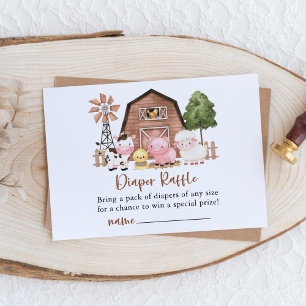 Boerderijdieren, Mooie Dieren, Schuur, Luierspel Informatiekaartje