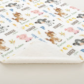 Boerderijdieren Naam Herhaal deken | 30x40 Sherpa (3/4)