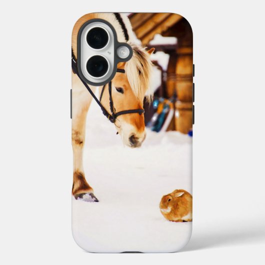 Boerderijdieren paard konijn Case-Mate iPhone case (Achterkant)
