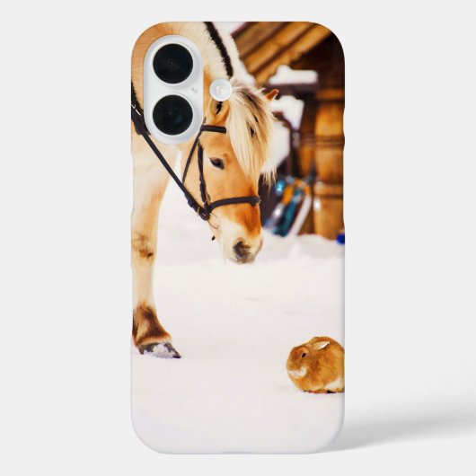 Boerderijdieren paard konijn Case-Mate iPhone case (Achterkant)