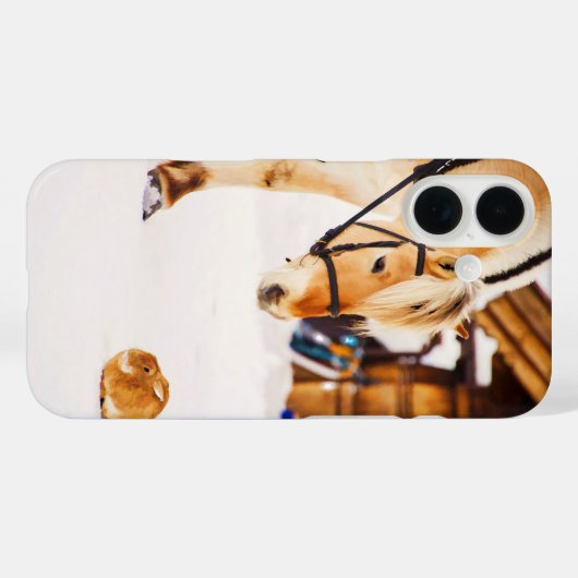 Boerderijdieren paard konijn Case-Mate iPhone case (Achterkant (horizontaal))