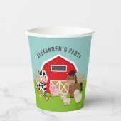 BOERDERIJDIEREN PARTIJ PAPIEREN BEKERS (Voorkant)