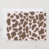 Boerderijdieren Party 1E verjaardag Kaart (Achterkant)