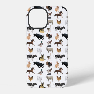 Boerderijdieren Patroon iPhone 12 Hoesje