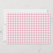 Boerderijdieren Roze Meisje Verjaardag Foto Uitnod Bedankkaart (Achterkant)