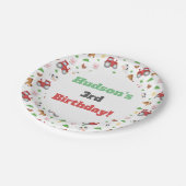 Boerderijdieren Schattige verjaardagsfeestje voor  Papieren Bordje (Gekanteld)