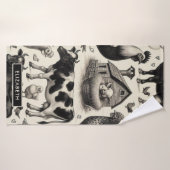  boerderijdieren schilderen badhanddoek (Badhanddoek)