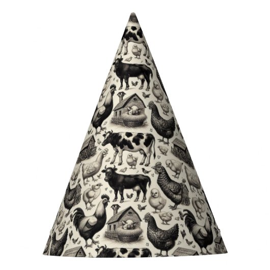  boerderijdieren schilderen feesthoedjes (Voorkant)