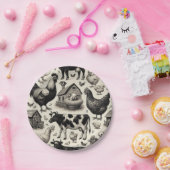  boerderijdieren schilderen papieren bordje (Feest)