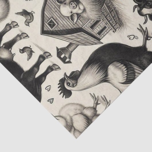  boerderijdieren schilderen tissuepapier (Detail)