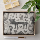  boerderijdieren schilderen tissuepapier