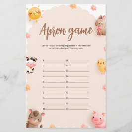 Boerderijdieren Schort Vrijgezellenfeest wild