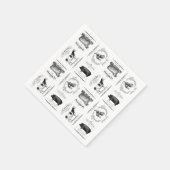  boerderijdieren servet (Hoek)