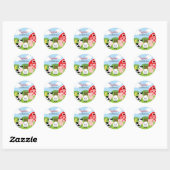 Boerderijdieren Stickers - Boy Birthday Party Favo (Vel)