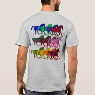 boerderijdieren stijlvolle paarden t-shirt