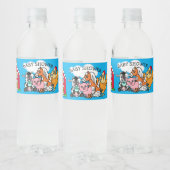 Boerderijdieren thema Baby shower Waterfles Etiket (Flessen)