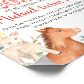 Boerderijdieren Tijdcapsule Bord Poster (Hoek)