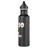 Boerderijdieren Varkenstrekker 10e Koe 10 jaar Waterfles (Rechts)