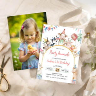 Boerderijdieren Verjaardag Barnyard Verjaardagsfee Kaart