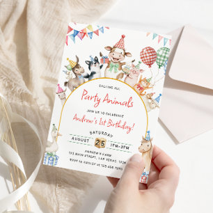 Boerderijdieren Verjaardag Barnyard Verjaardagsfee Kaart