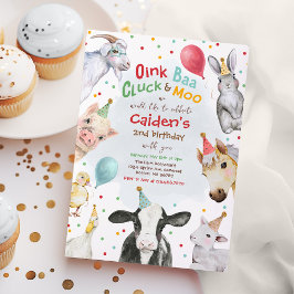 Boerderijdieren Verjaardag Jongen Barnyard Verjaar Kaart