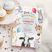 Boerderijdieren Verjaardag Jongen Barnyard Verjaar Kaart