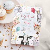 Boerderijdieren Verjaardag Jongen Barnyard Verjaar Kaart