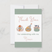 Boerderijdieren verjaardagsfeest cadeautje bedankkaart (Voorkant)