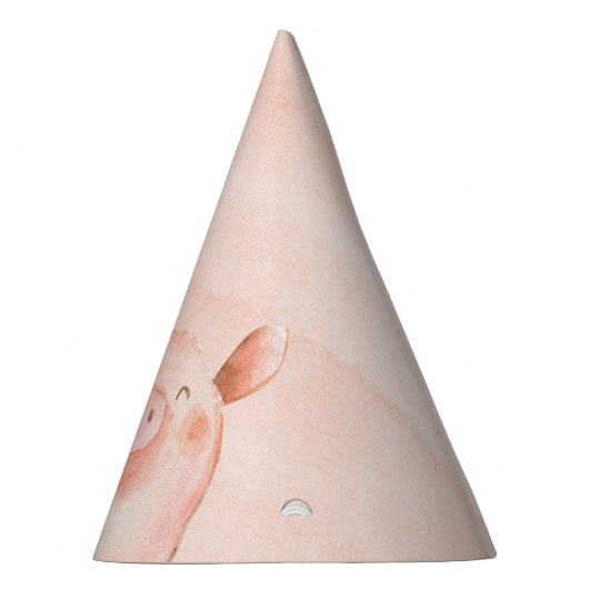 Boerderijdieren Verjaardagsfeest Varkensfeest Pet Feesthoedjes (Rechts)