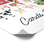 Boerderijdieren Verjaardagskaarten en Geschenkteke Poster (Hoek)