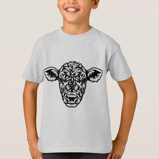 Boerderijdieren Vrienden Kalf T-shirt (Voorkant)