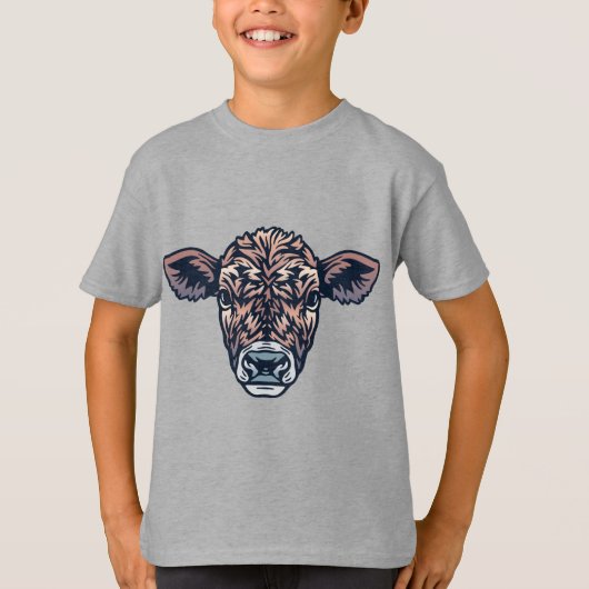 Boerderijdieren Vrienden Kalf T-shirt (Voorkant)