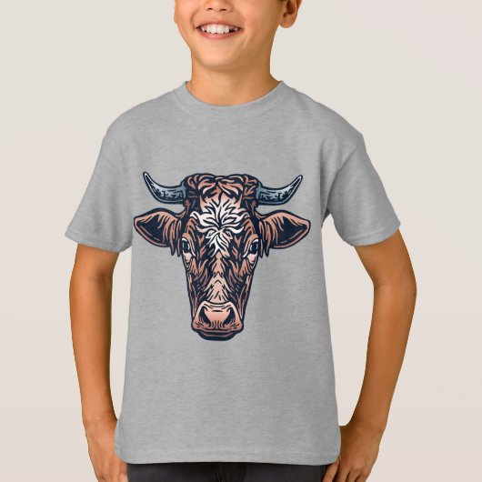 Boerderijdieren Vrienden Koe T-shirt (Voorkant)