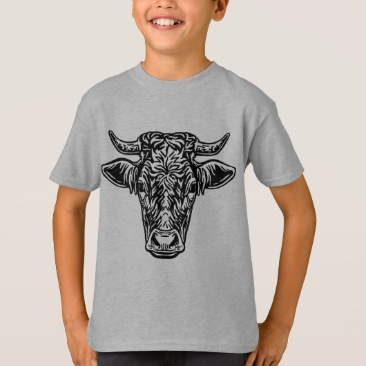 Boerderijdieren Vrienden Koe T-shirt (Voorkant)