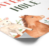 Boerderijdieren Waterplaats Bord Poster (Hoek)