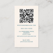 Boerderijdieren waterverf boerderij bedrijf visitekaartje (Achterkant)