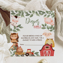 Boerderijdieren Waterverf Boho Luierraffle