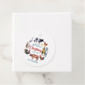 Boerderijdieren waterverf landinrichting bedankjes labels (In situ)