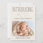 Boerderijdieren Weide Vrienden Baby Aankondiging (Voorkant)