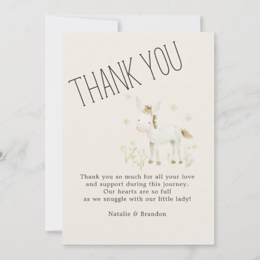 Boerderijdieren Weide Vrienden Baby Aankondiging (Achterkant)