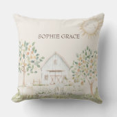 Boerderijdieren Weide Vrienden Baby Kussen (Voorkant)