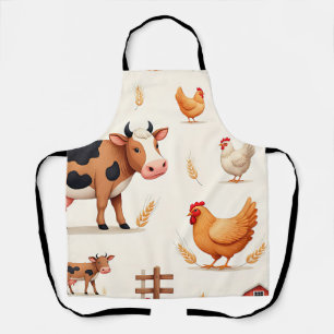Boerderijdierenschuurpatroon Schort
