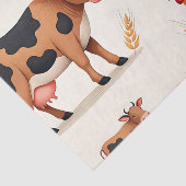 Boerderijdierenschuurpatroon Tissuepapier (Detail)