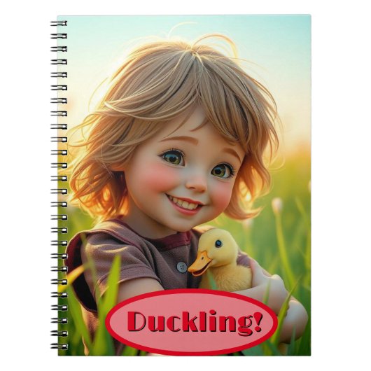 Boerderijdierenvriendjes Eendje Schrijfboek Notitieboek (Voorkant)