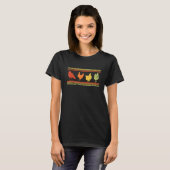 Boerderijdierhouderij Retro Kip T-shirt (Voorkant volledig)
